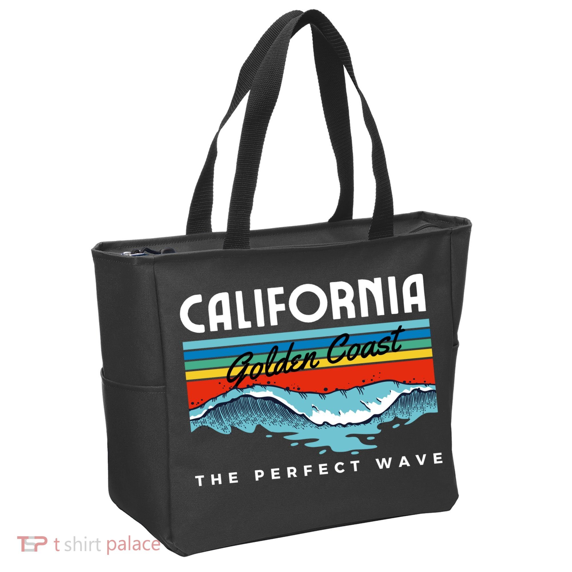 Golden Coast Perfect Wave California Tote Bag