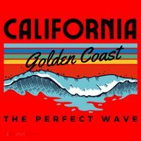 Golden Coast Perfect Wave California Santa Hat thumb 1