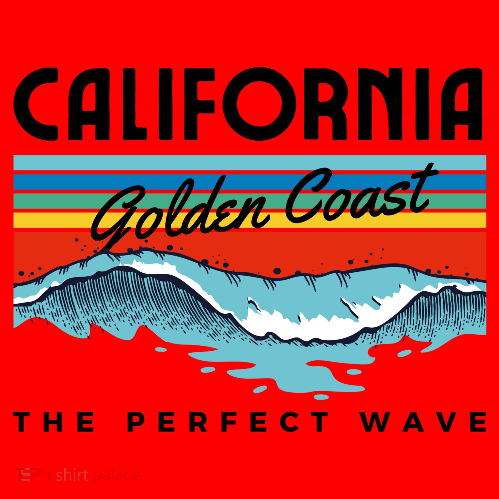 Golden Coast Perfect Wave California Santa Hat
