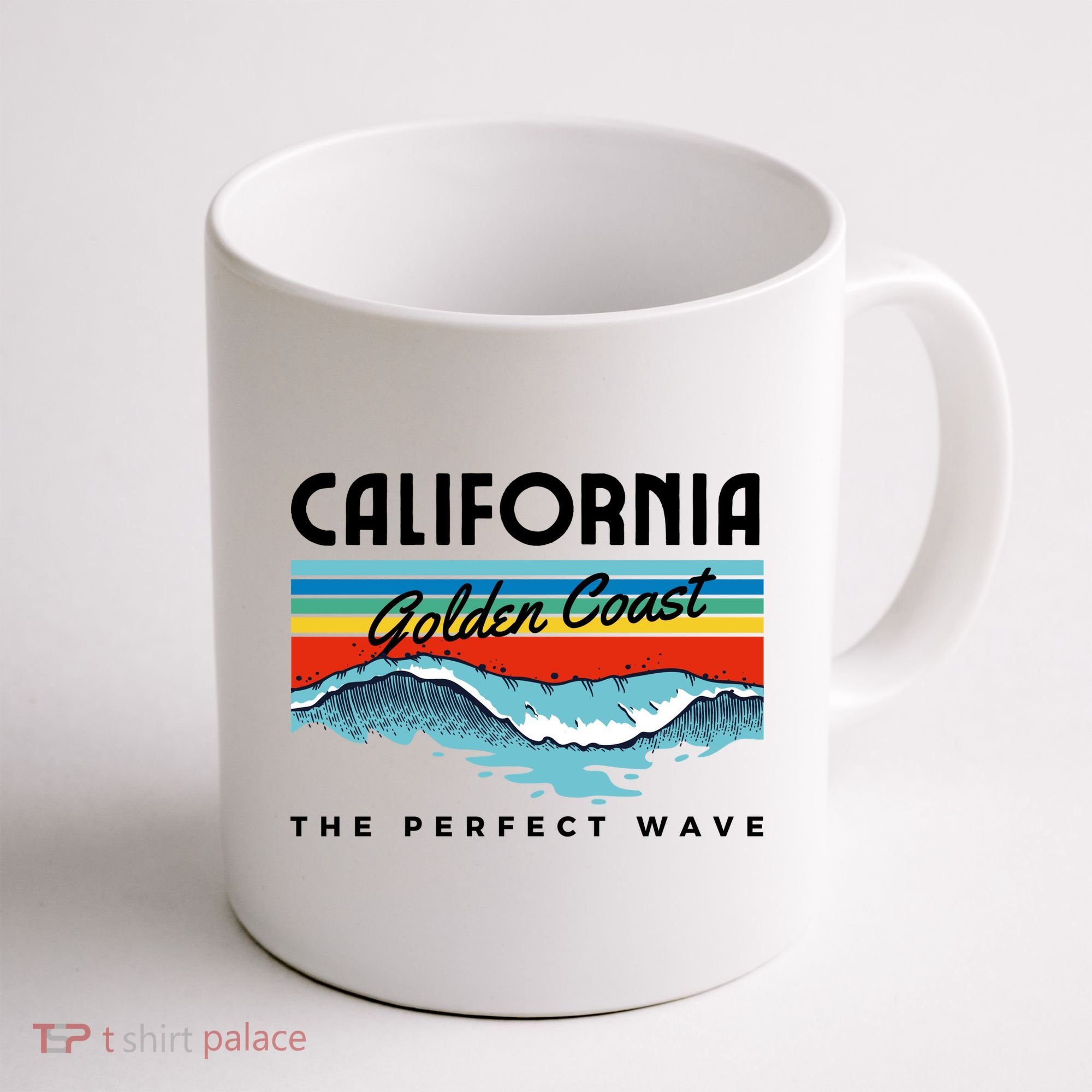Golden Coast Perfect Wave California Coffee Mug