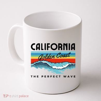 Golden Coast Perfect Wave California Coffee Mug