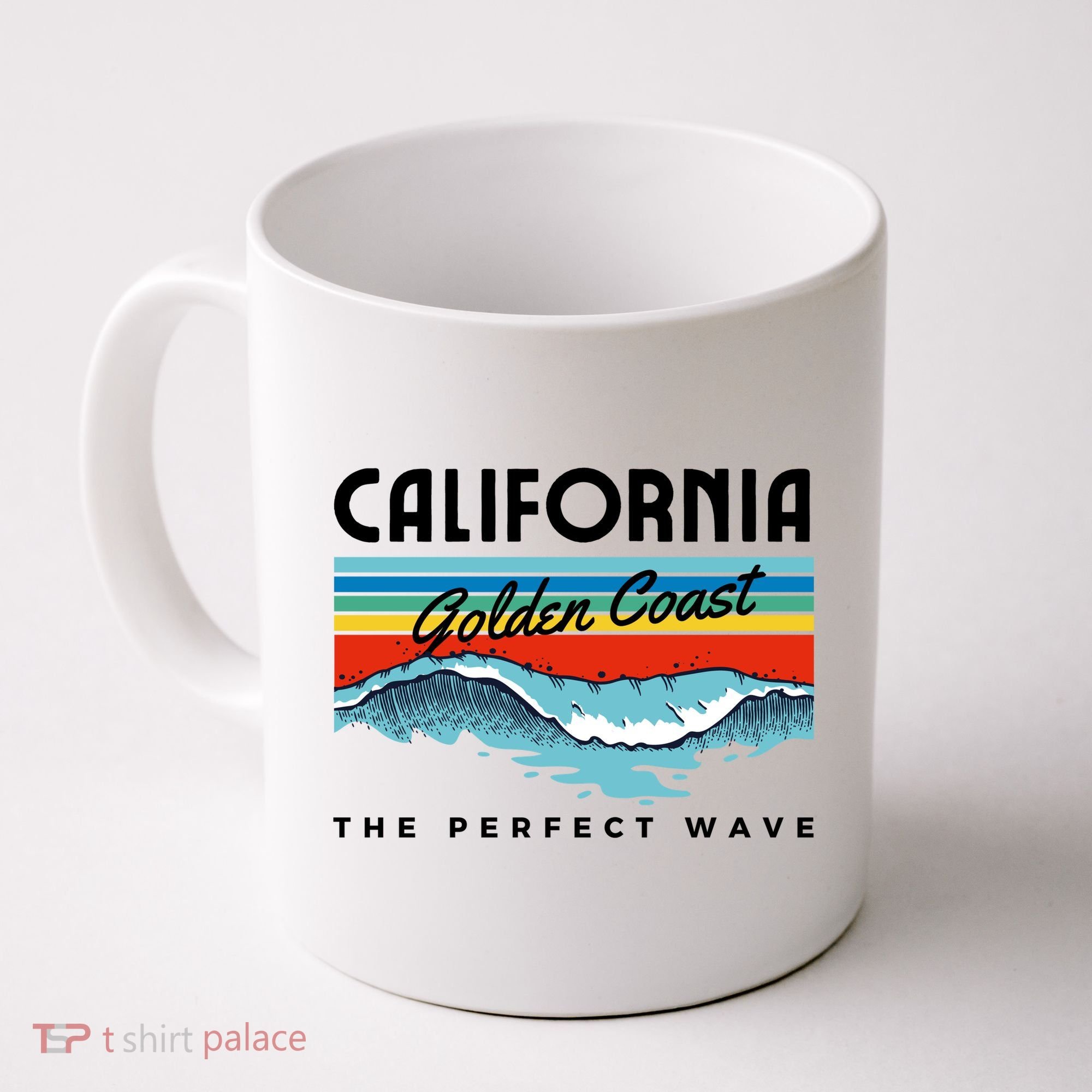 Golden Coast Perfect Wave California Coffee Mug