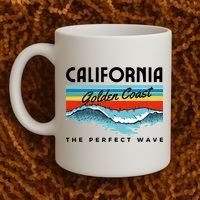 Golden Coast Perfect Wave California Coffee Mug thumb 2