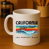 Golden Coast Perfect Wave California Coffee Mug thumb 4