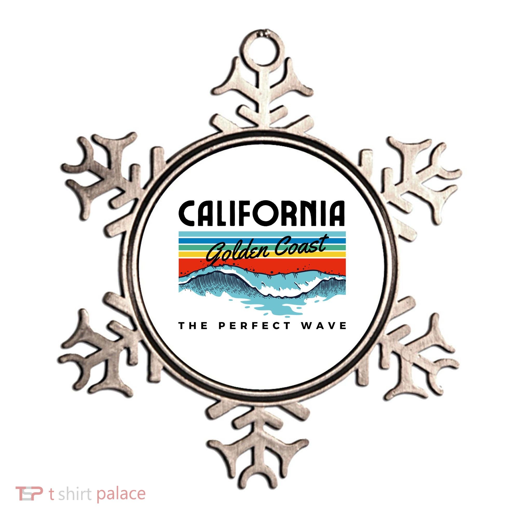 Golden Coast Perfect Wave California Ornament
