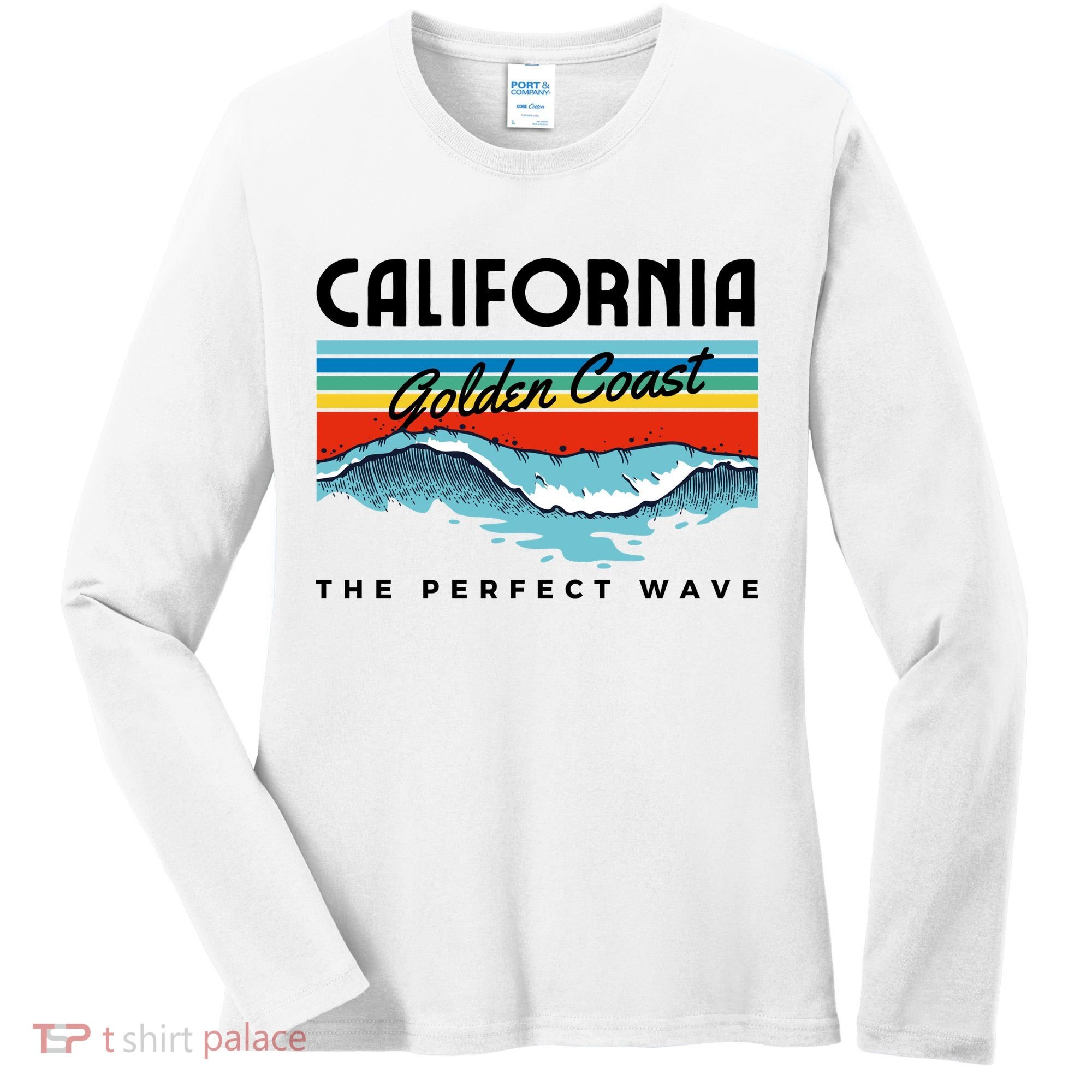 Golden Coast Perfect Wave California Women's Long Sleeve Shirt