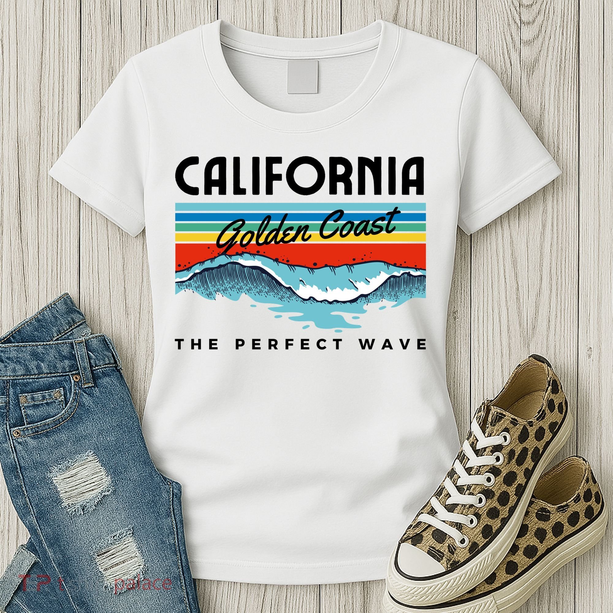 Golden Coast Perfect Wave California Women's T-Shirt