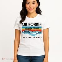 Golden Coast Perfect Wave California Women's T-Shirt thumb 4