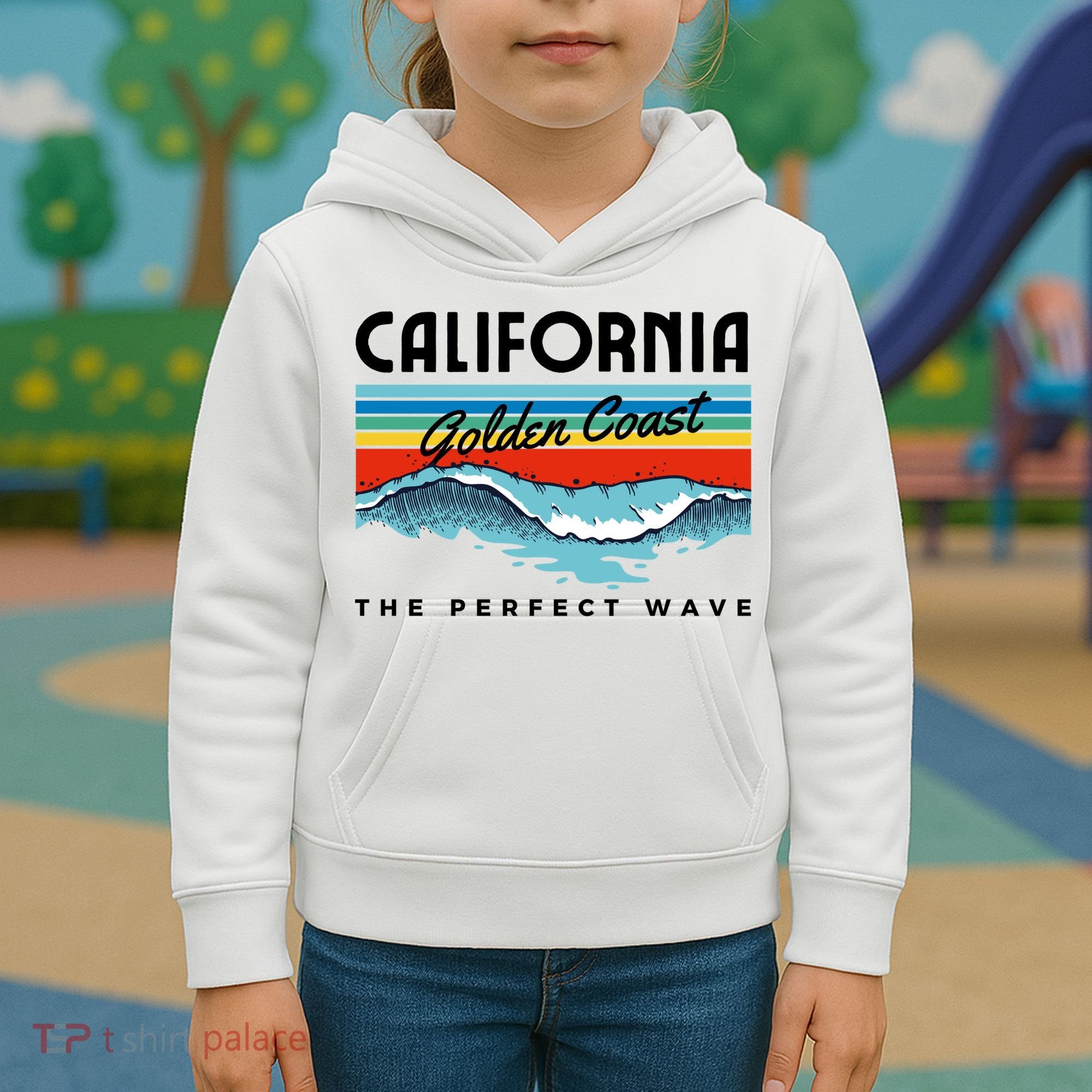 Golden Coast Perfect Wave California Kids Hoodie