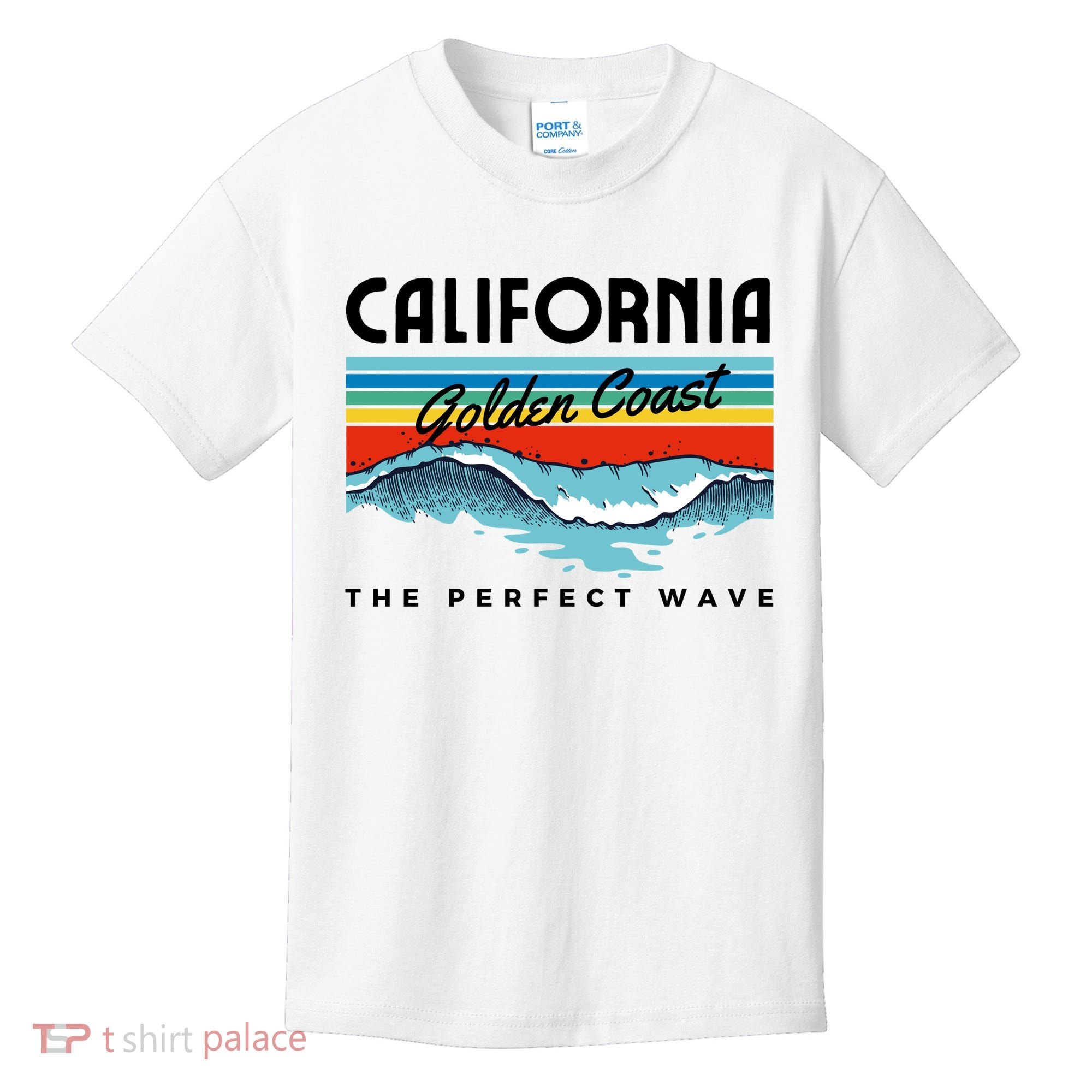 Golden Coast Perfect Wave California Kids T-Shirt