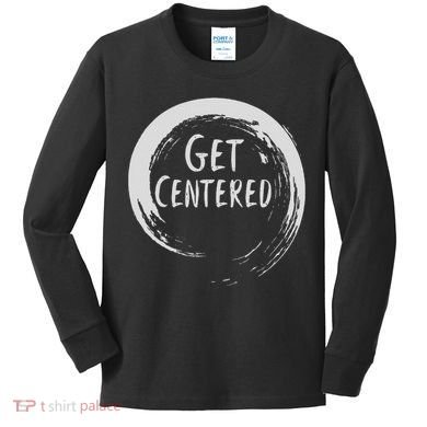Get Centered Pottery Wheel Hobby Kids Long Sleeve Shirt