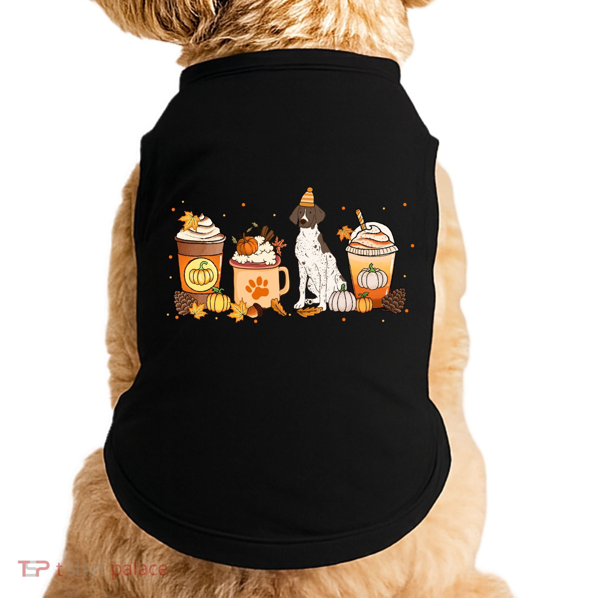Gsp Coffee Pumpkin Spice Dog Lovers Fall Thanksgiving Gift Doggie Tank