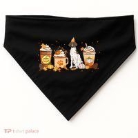 Gsp Coffee Pumpkin Spice Dog Lovers Fall Thanksgiving Gift USA-Made Doggie Bandana thumb 0