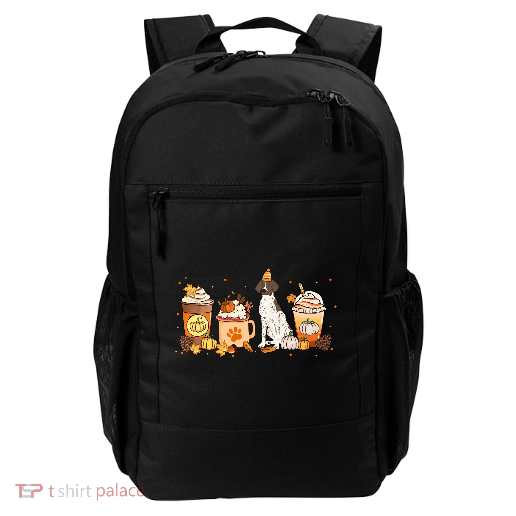 Gsp Coffee Pumpkin Spice Dog Lovers Fall Thanksgiving Gift Backpack