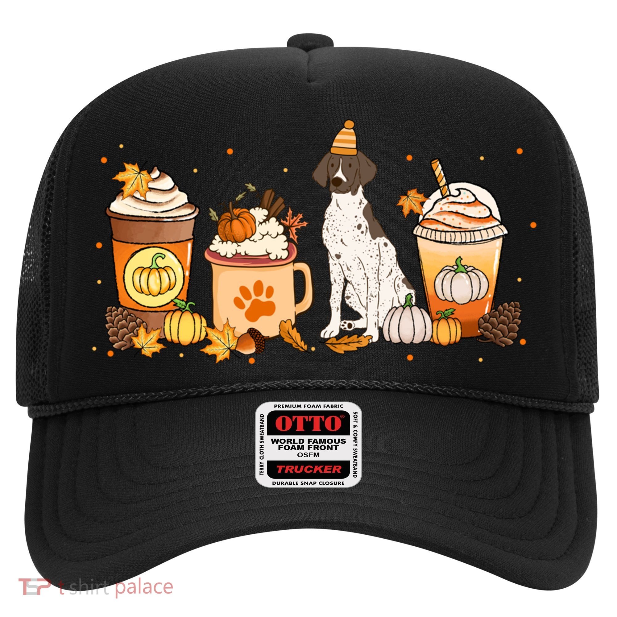 Gsp Coffee Pumpkin Spice Dog Lovers Fall Thanksgiving Gift Hat