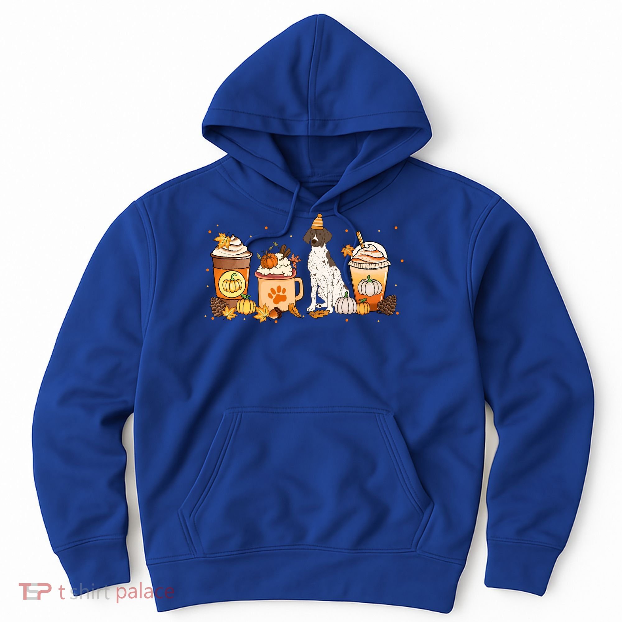 Gsp Coffee Pumpkin Spice Dog Lovers Fall Thanksgiving Gift Hoodie