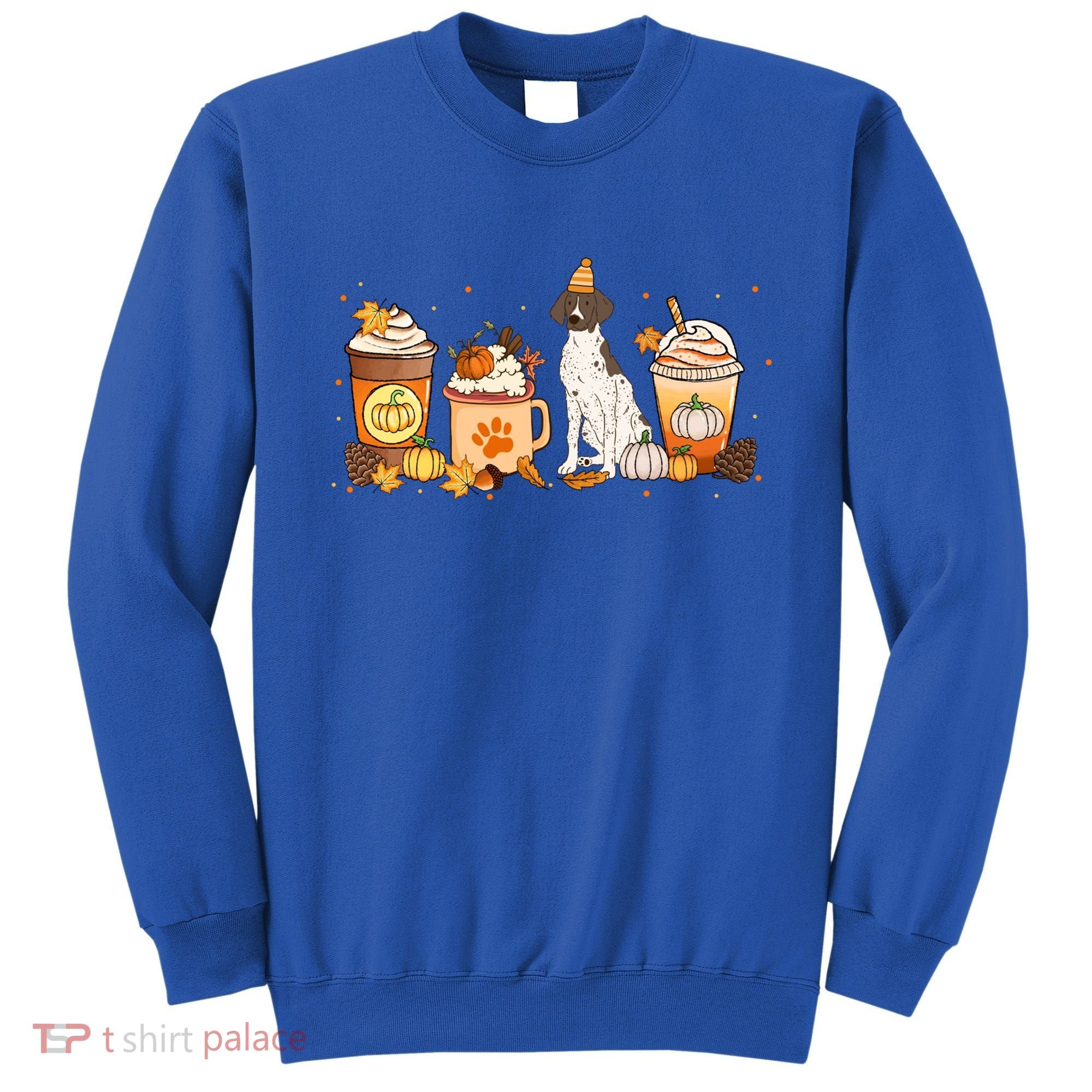 Gsp Coffee Pumpkin Spice Dog Lovers Fall Thanksgiving Gift Sweatshirt
