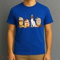 Gsp Coffee Pumpkin Spice Dog Lovers Fall Thanksgiving Gift T-Shirt thumb 3