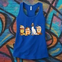 Gsp Coffee Pumpkin Spice Dog Lovers Fall Thanksgiving Gift Women's Tank Top thumb 3
