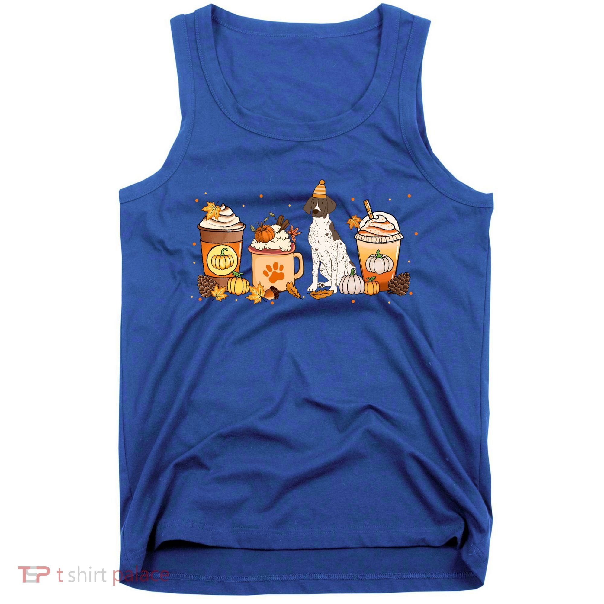 Gsp Coffee Pumpkin Spice Dog Lovers Fall Thanksgiving Gift Tank Top