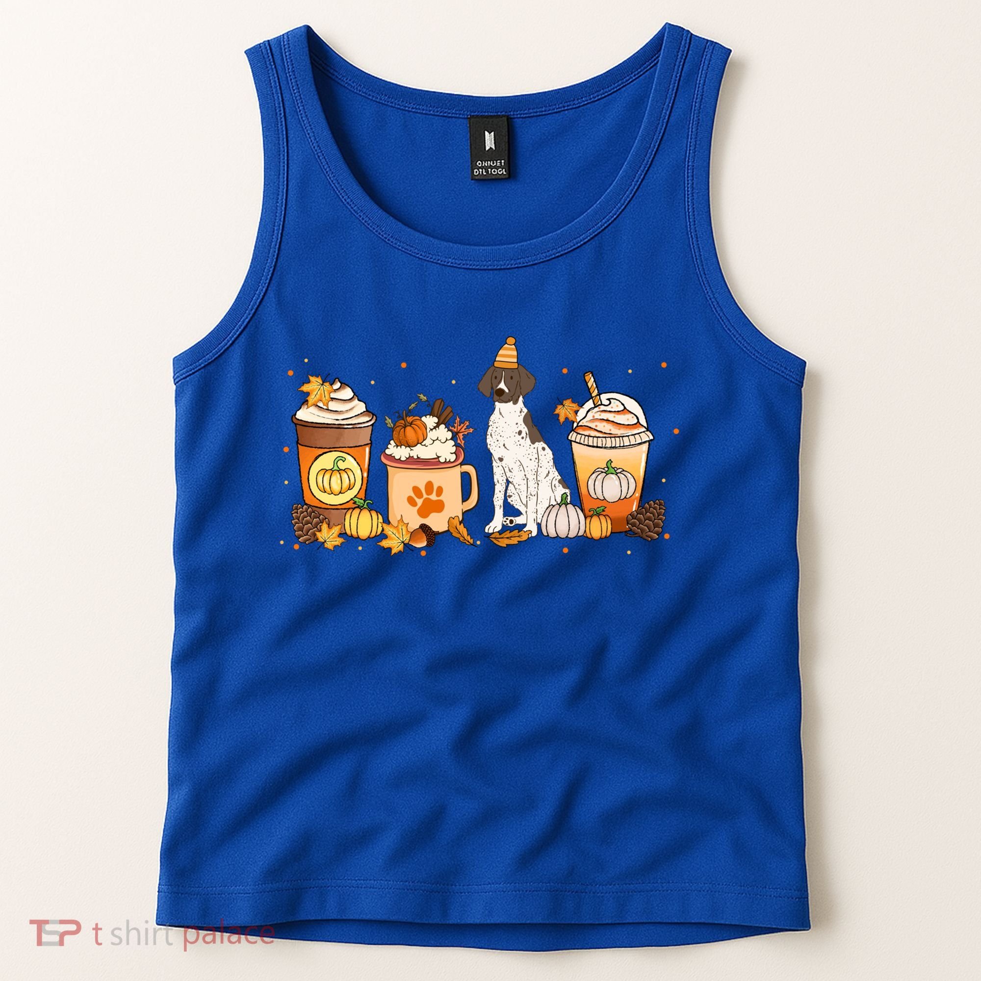 Gsp Coffee Pumpkin Spice Dog Lovers Fall Thanksgiving Gift Tank Top