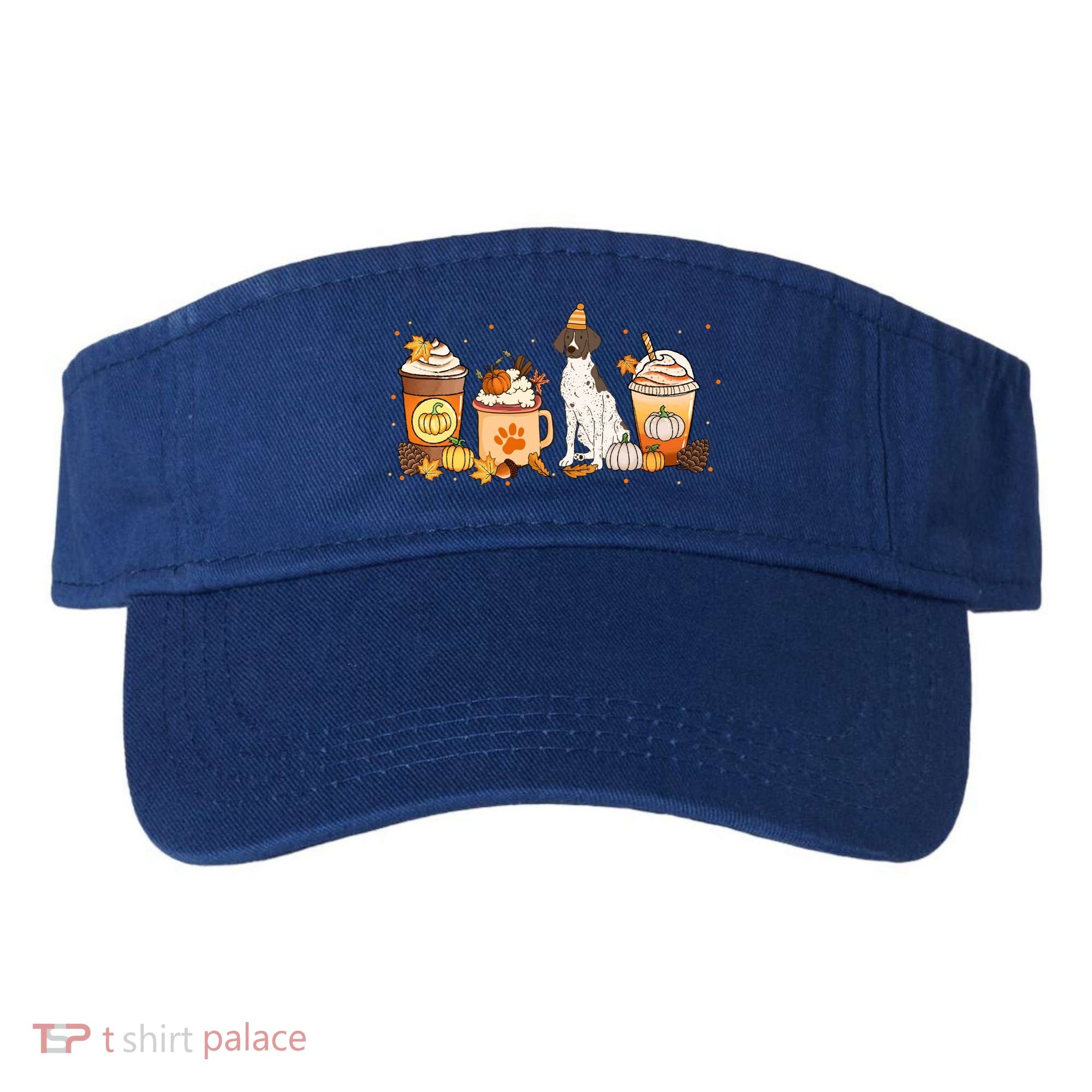 Gsp Coffee Pumpkin Spice Dog Lovers Fall Thanksgiving Gift Visor
