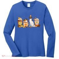 Gsp Coffee Pumpkin Spice Dog Lovers Fall Thanksgiving Gift Women's Long Sleeve Shirt thumb 0