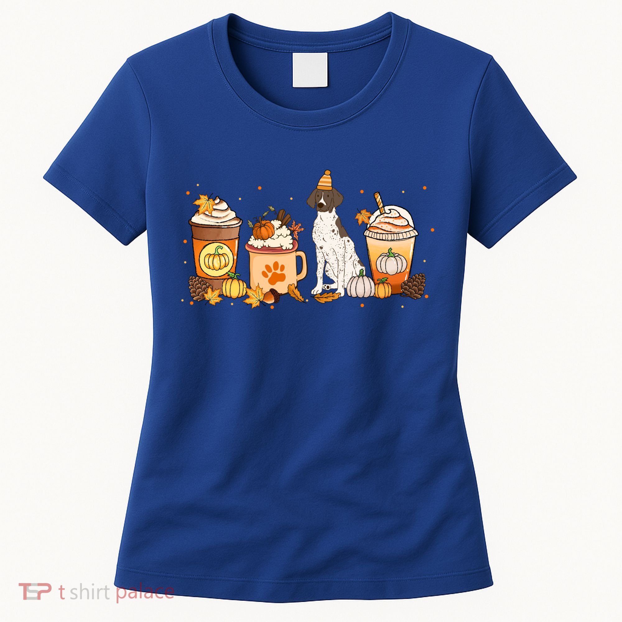 Gsp Coffee Pumpkin Spice Dog Lovers Fall Thanksgiving Gift Women's T-Shirt