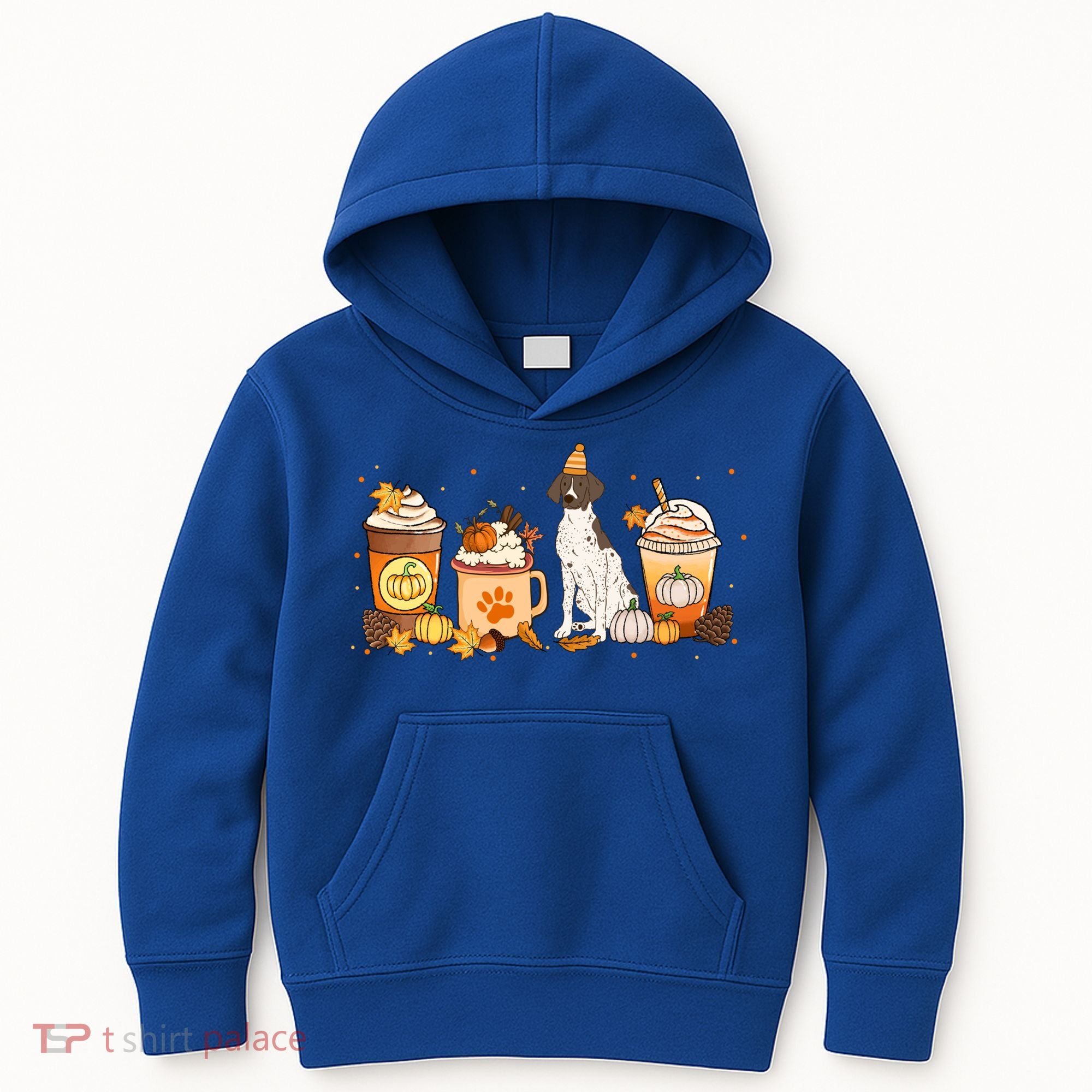 Gsp Coffee Pumpkin Spice Dog Lovers Fall Thanksgiving Gift Kids Hoodie