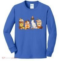 Gsp Coffee Pumpkin Spice Dog Lovers Fall Thanksgiving Gift Kids Long Sleeve Shirt thumb 0