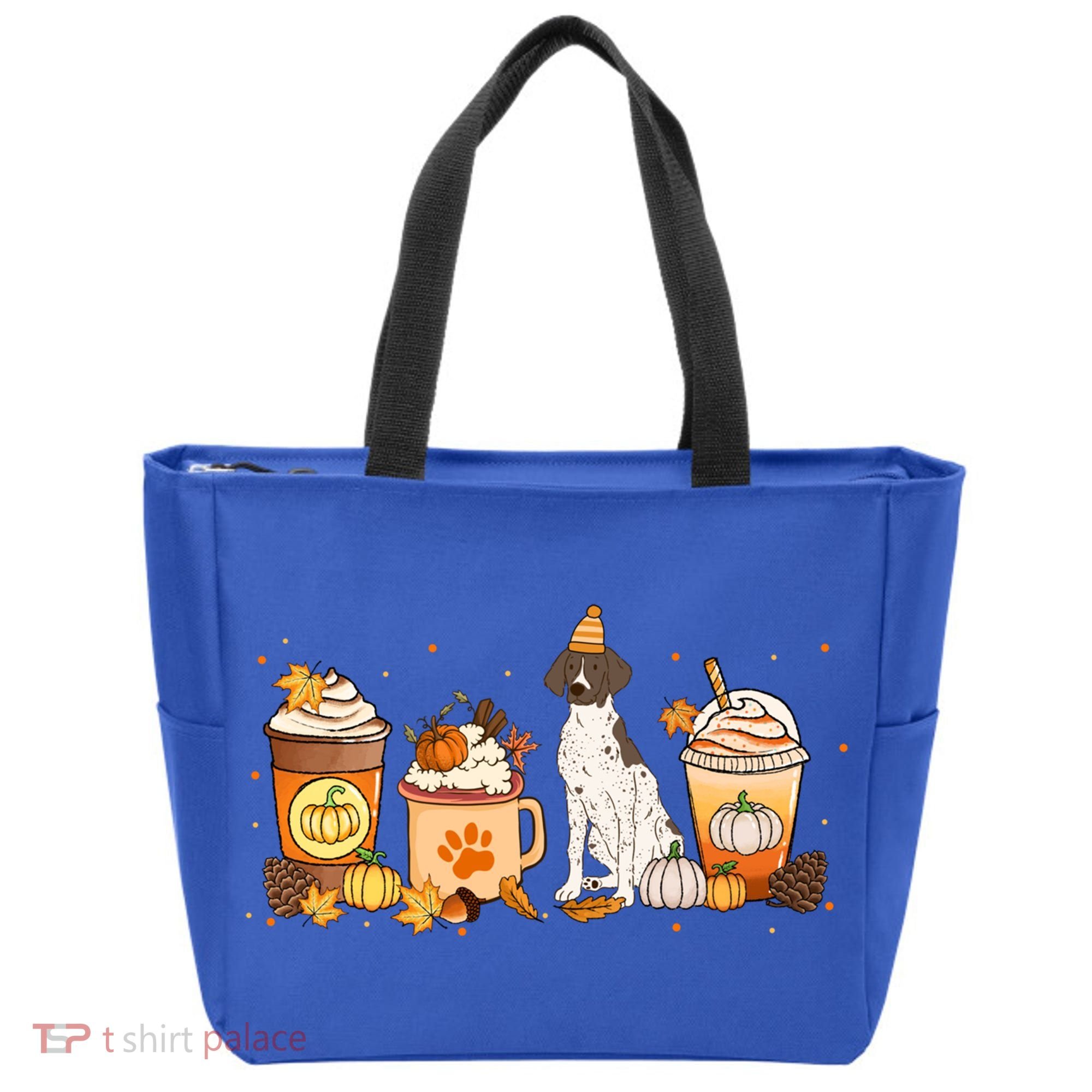 Gsp Coffee Pumpkin Spice Dog Lovers Fall Thanksgiving Gift Tote Bag