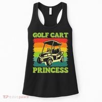 Golf Cart Princess Golf Sports Player Lover Golfer Golfing Women's Tank Top thumb 0