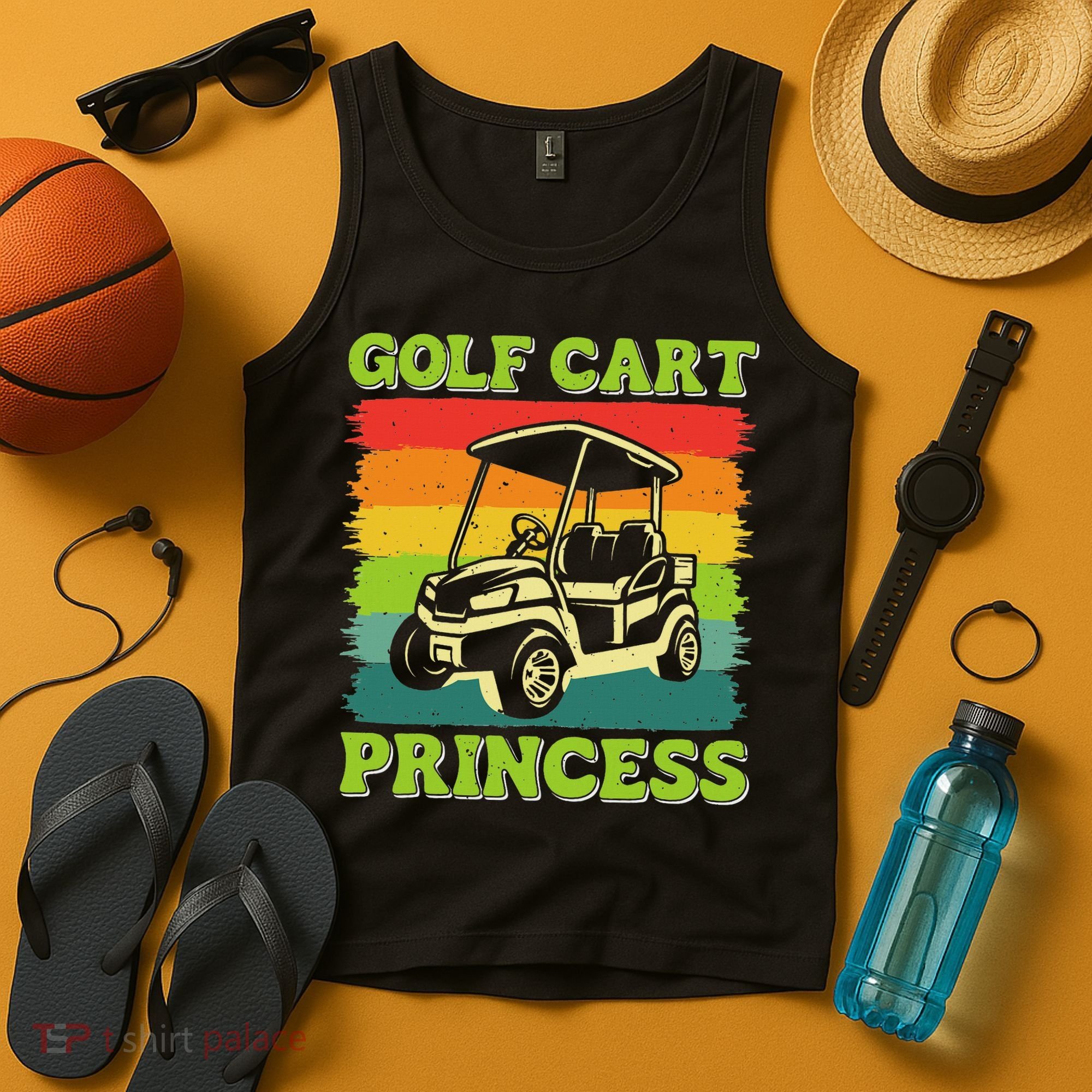 Golf Cart Princess Golf Sports Player Lover Golfer Golfing Tank Top