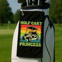 Golf Cart Princess Golf Sports Player Lover Golfer Golfing Golf Towel thumb 2