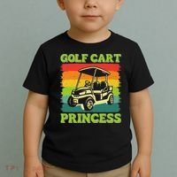 Golf Cart Princess Golf Sports Player Lover Golfer Golfing Toddler T-Shirt thumb 2