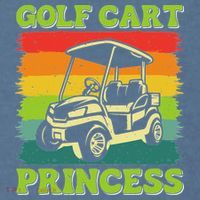 Golf Cart Princess Golf Sports Player Lover Golfer Golfing Comfort Colors Garment-Dyed Hooded Sweatshirt thumb 2