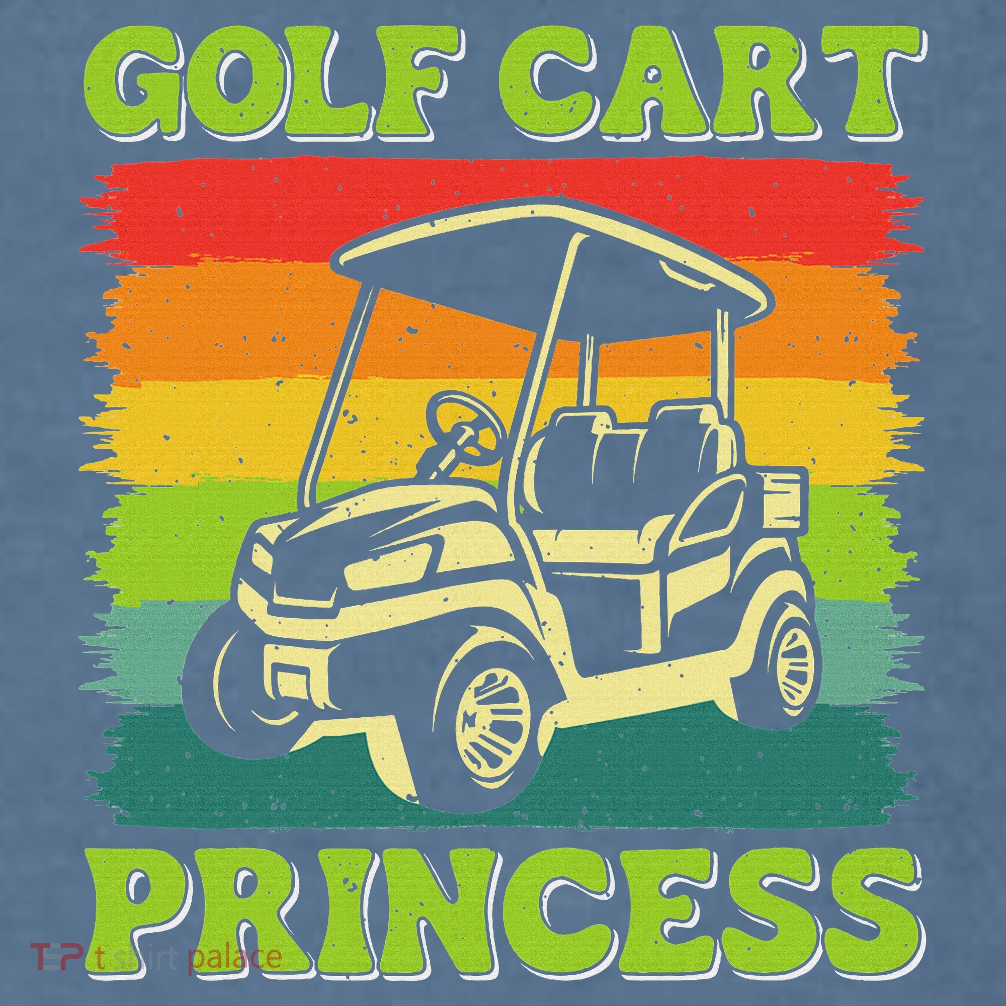 Golf Cart Princess Golf Sports Player Lover Golfer Golfing Comfort Colors Garment-Dyed Hooded Sweatshirt