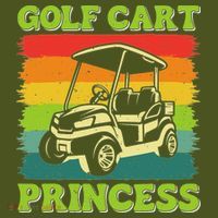 Golf Cart Princess Golf Sports Player Lover Golfer Golfing The Baniff Cuffed Pom Beanie thumb 2