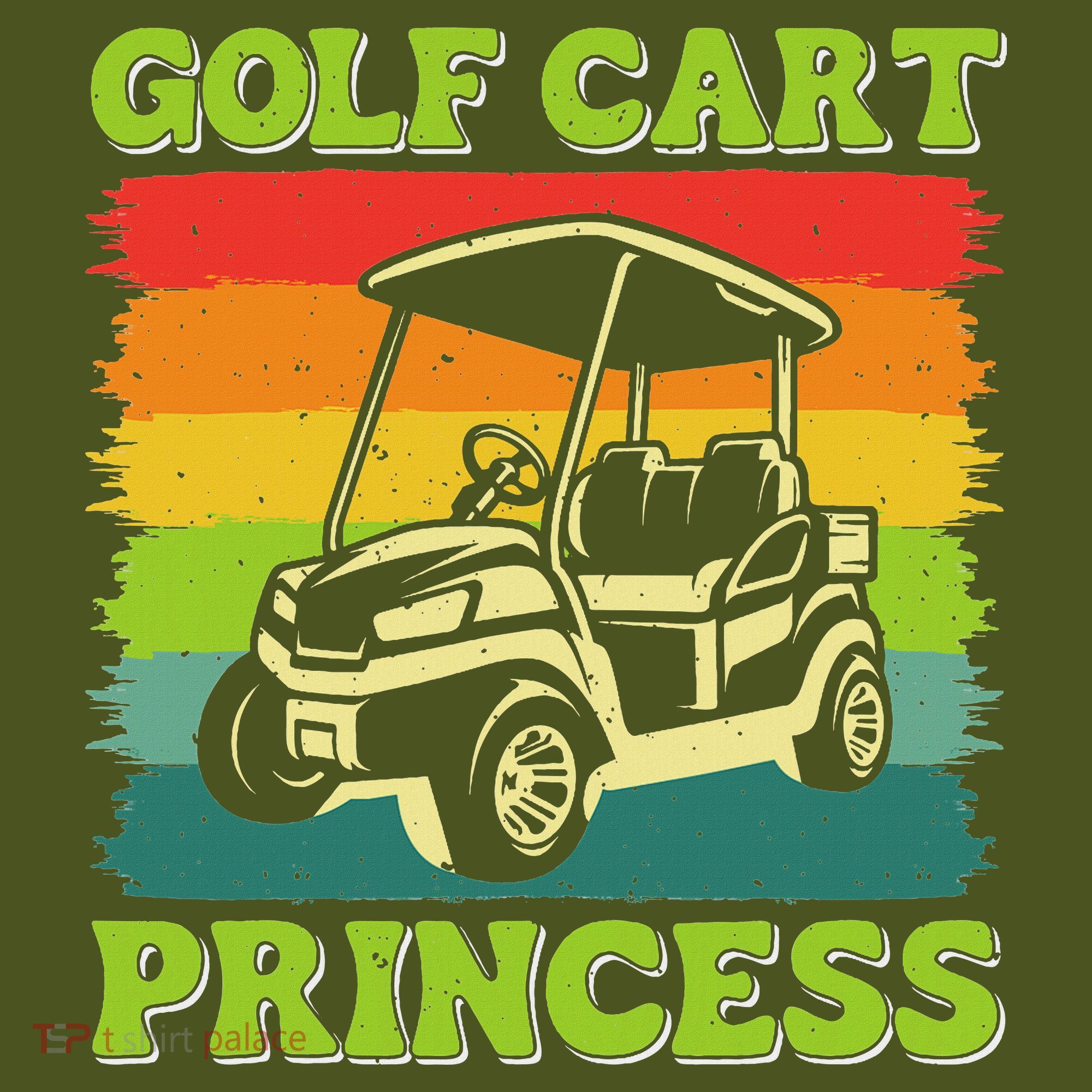 Golf Cart Princess Golf Sports Player Lover Golfer Golfing The Baniff Cuffed Pom Beanie