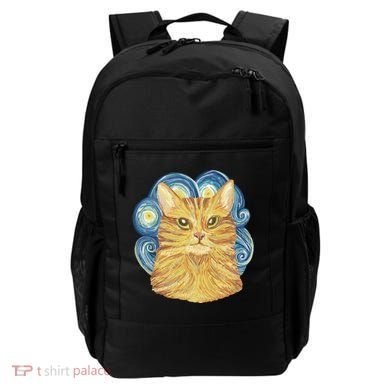 Golden Cat Post Impressionism Backpack