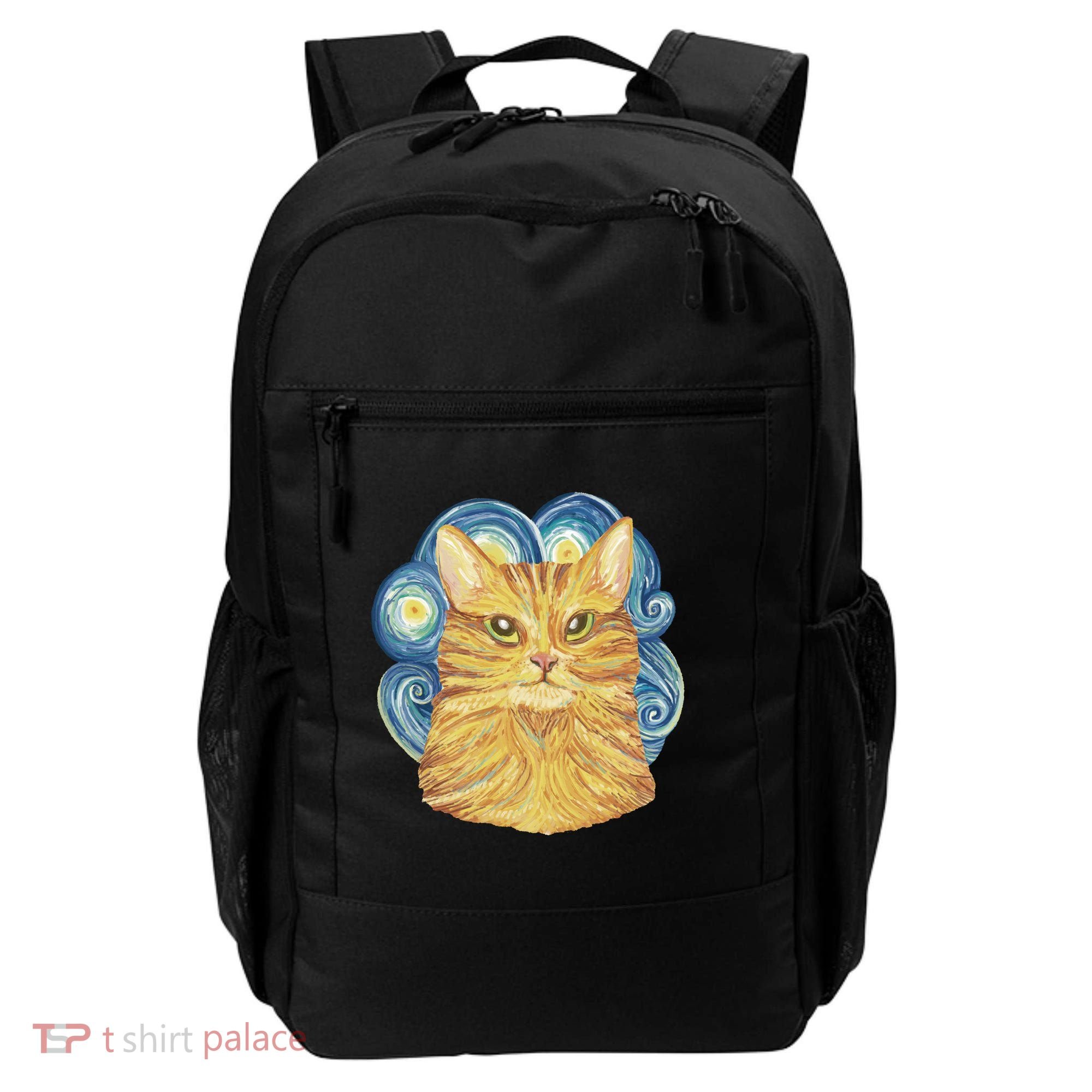 Golden Cat Post Impressionism Backpack