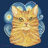 Golden Cat Post Impressionism Women's Sweatshirt thumb 2