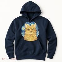 Golden Cat Post Impressionism Hoodie thumb 0