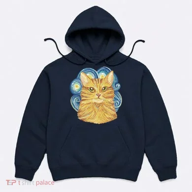 Golden Cat Post Impressionism Hoodie