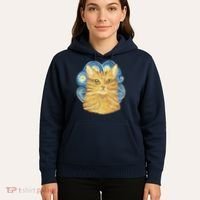 Golden Cat Post Impressionism Hoodie thumb 5