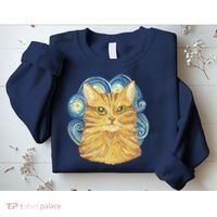 Golden Cat Post Impressionism Sweatshirt thumb 2