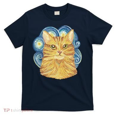 Golden Cat Post Impressionism T-Shirt