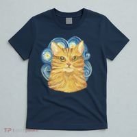 Golden Cat Post Impressionism T-Shirt thumb 5