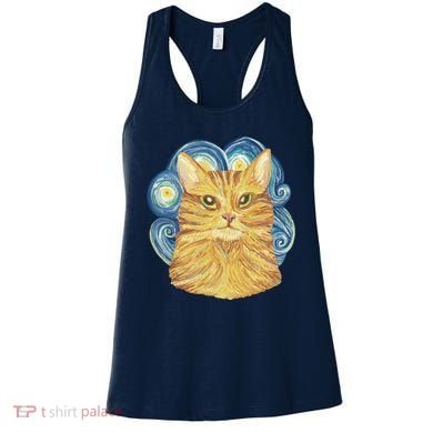 Golden Cat Post Impressionism Women's Tank Top