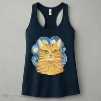 Golden Cat Post Impressionism Women's Tank Top thumb 3